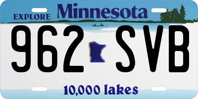 MN license plate 962SVB