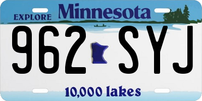 MN license plate 962SYJ