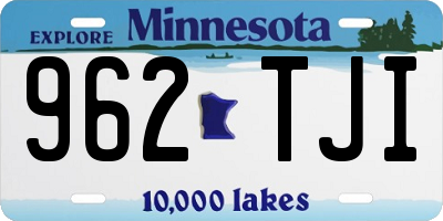 MN license plate 962TJI