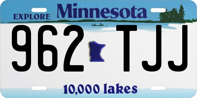 MN license plate 962TJJ