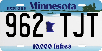 MN license plate 962TJT