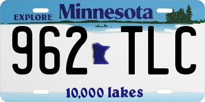 MN license plate 962TLC
