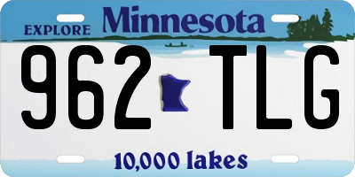 MN license plate 962TLG