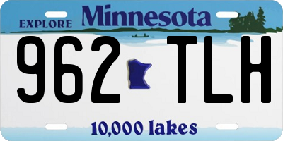 MN license plate 962TLH