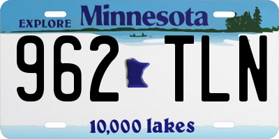 MN license plate 962TLN