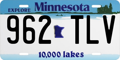 MN license plate 962TLV
