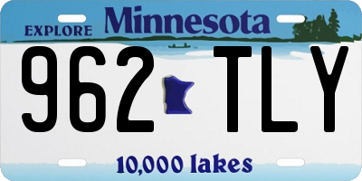 MN license plate 962TLY