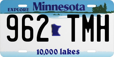 MN license plate 962TMH