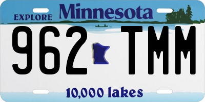 MN license plate 962TMM