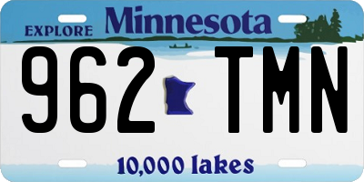 MN license plate 962TMN