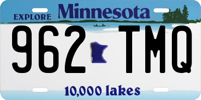 MN license plate 962TMQ