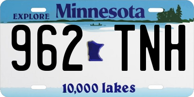 MN license plate 962TNH