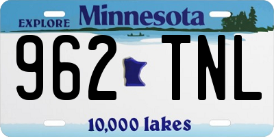 MN license plate 962TNL