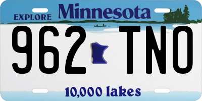 MN license plate 962TNO