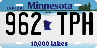 MN license plate 962TPH