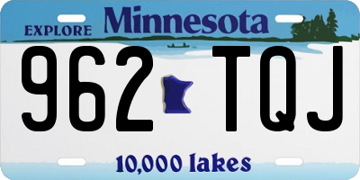 MN license plate 962TQJ