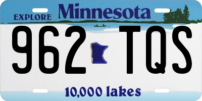 MN license plate 962TQS
