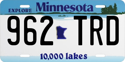 MN license plate 962TRD