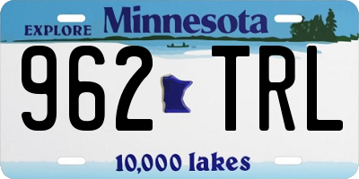 MN license plate 962TRL