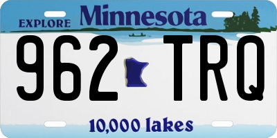 MN license plate 962TRQ