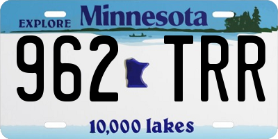 MN license plate 962TRR