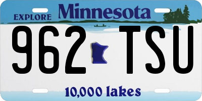 MN license plate 962TSU