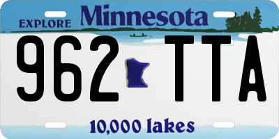 MN license plate 962TTA