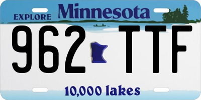 MN license plate 962TTF