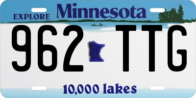 MN license plate 962TTG