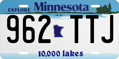MN license plate 962TTJ