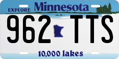 MN license plate 962TTS