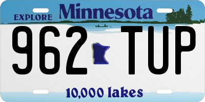 MN license plate 962TUP