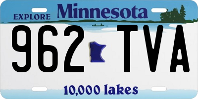 MN license plate 962TVA