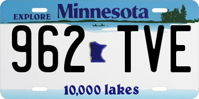 MN license plate 962TVE