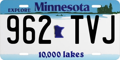 MN license plate 962TVJ