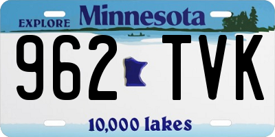 MN license plate 962TVK