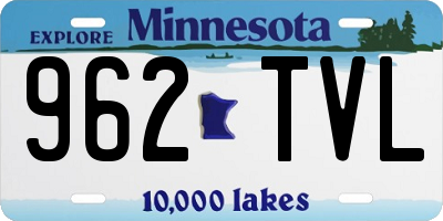 MN license plate 962TVL