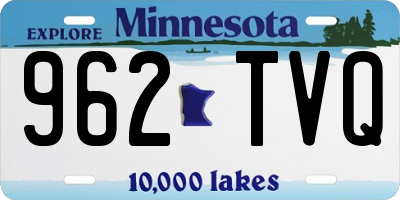 MN license plate 962TVQ