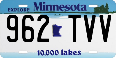 MN license plate 962TVV