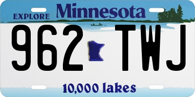 MN license plate 962TWJ