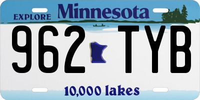 MN license plate 962TYB