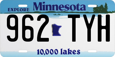 MN license plate 962TYH