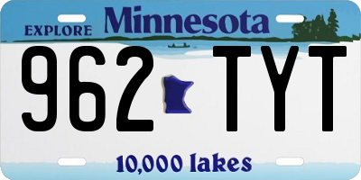 MN license plate 962TYT