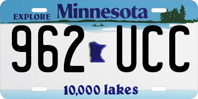 MN license plate 962UCC