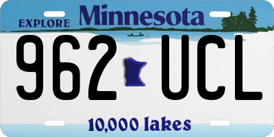 MN license plate 962UCL