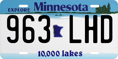 MN license plate 963LHD