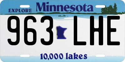 MN license plate 963LHE