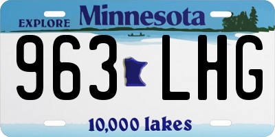 MN license plate 963LHG