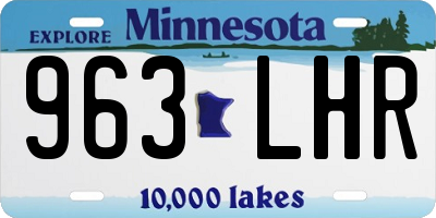 MN license plate 963LHR