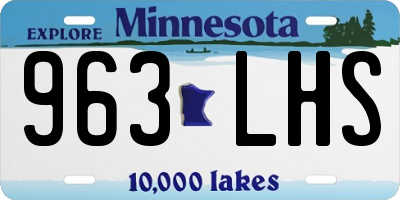 MN license plate 963LHS